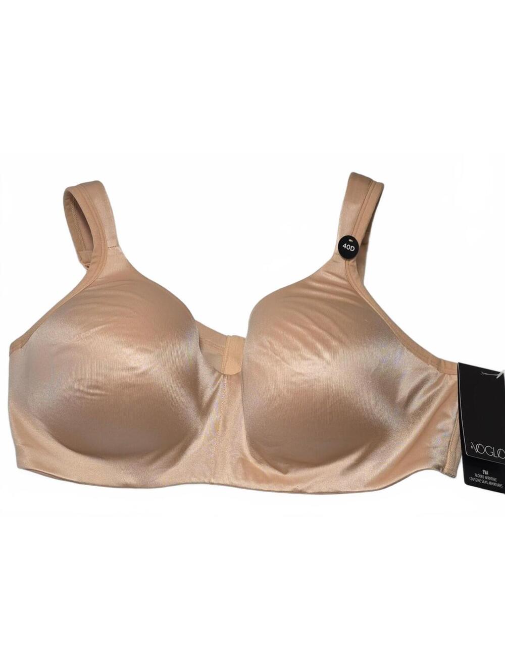 Voglo Eva Padded Wireless Smooth Nude Full Coverage Bra Size 40D